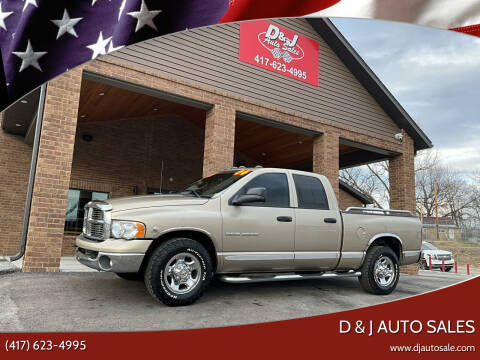 2004 Dodge Ram 2500 for sale at D & J AUTO SALES in Joplin MO