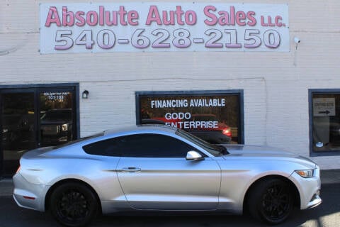 2016 Ford Mustang for sale at Absolute Auto Sales in Fredericksburg VA