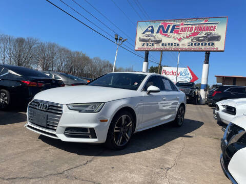 2018 Audi A4 for sale at ANF AUTO FINANCE in Houston TX