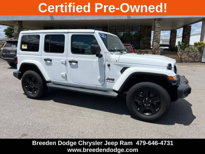 2021 Jeep Wrangler Unlimited for sale at Breeden Pre-Owned in Van Buren AR