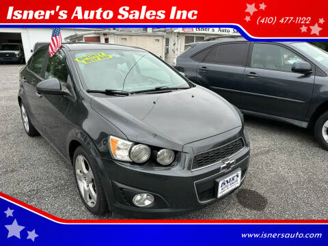 2015 Chevrolet Sonic for sale at Isner's Auto Sales Inc in Dundalk MD