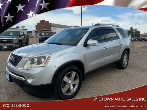 2011 GMC Acadia for sale at MIDTOWN AUTO SALES INC in Greeley CO