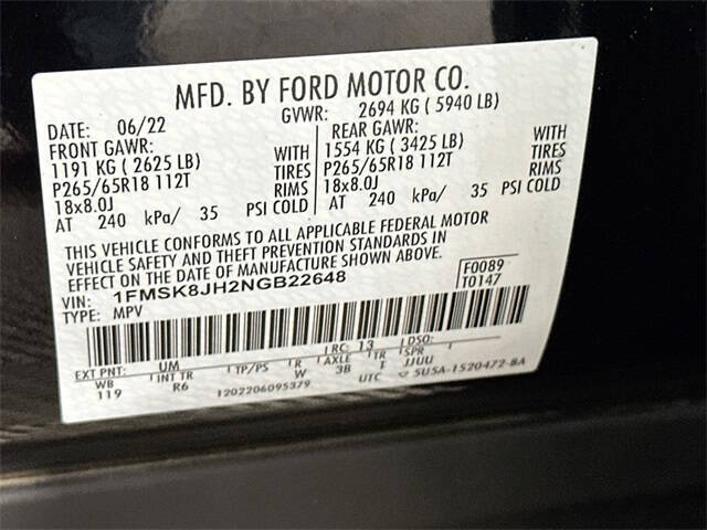 2022 Ford Explorer Timberline