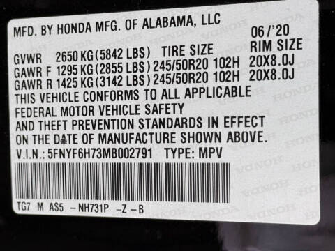 2021 Honda Pilot Black Edition