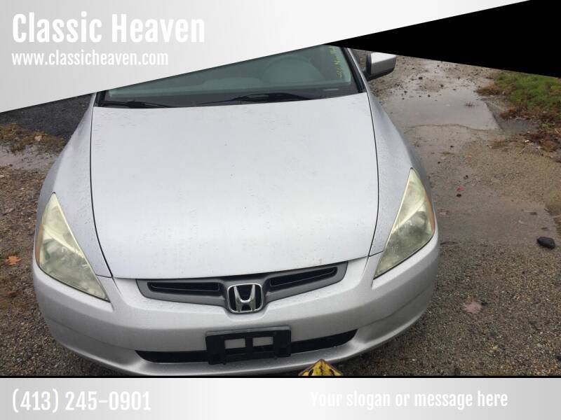 2003 Honda Accord for sale at Classic Heaven Used Cars & Service in Brimfield MA