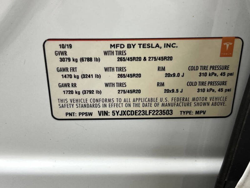 2020 Tesla Model X Long Range