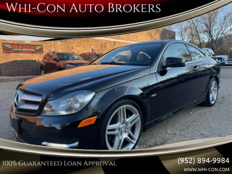 2012 Mercedes-Benz C-Class for sale at Whi-Con Auto Brokers in Shakopee MN