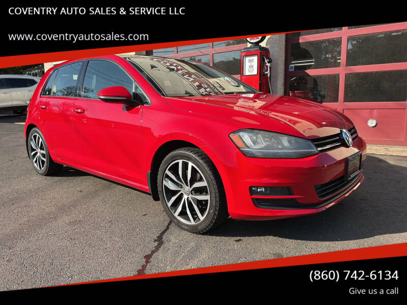 2015 Volkswagen Golf for sale at COVENTRY AUTO SALES & SERVICE LLC in Coventry CT