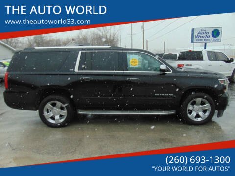 2015 Chevrolet Suburban for sale at THE AUTO WORLD in Churubusco IN