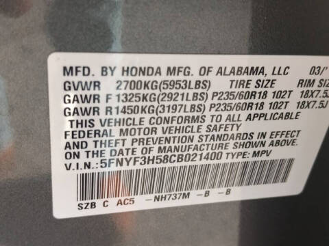 2012 Honda Pilot EX-L