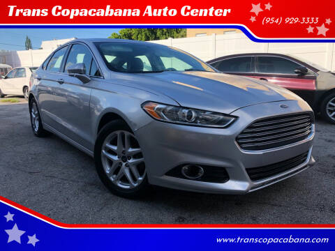 2016 Ford Fusion for sale at TransCopacabana.Com in Hollywood FL