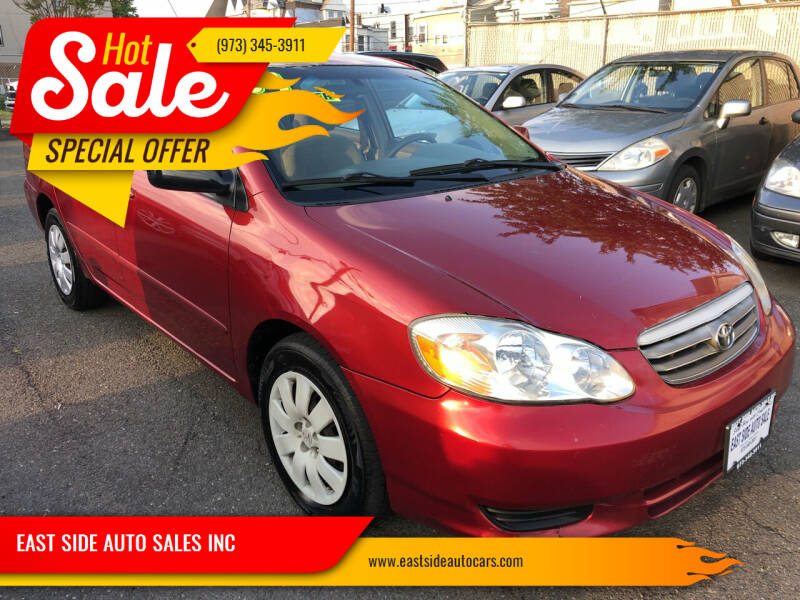 2004 Toyota Corolla for sale at EAST SIDE AUTO SALES INC in Paterson NJ
