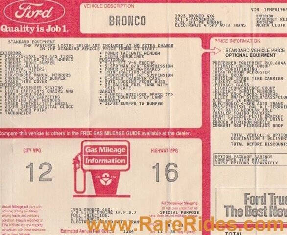 1993 Ford Bronco XLT