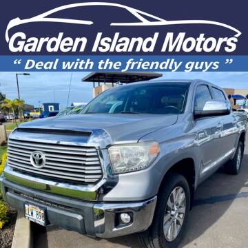 2016 Toyota Tundra for sale at Garden Island Auto Sales in Lihue HI