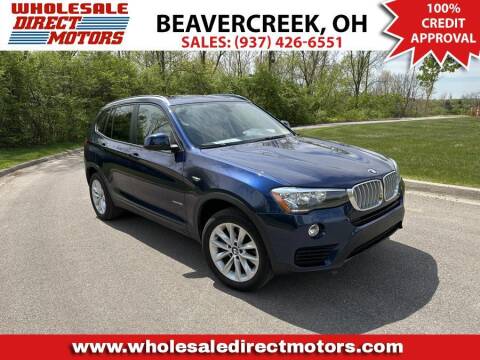 2017 BMW X3 for sale at WHOLESALE DIRECT MOTORS in Beavercreek OH