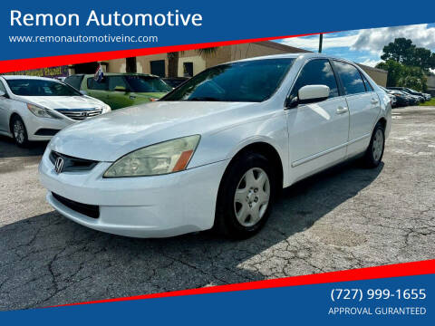 2005 Honda Accord for sale at Remon Automotive in Saint Petersburg FL