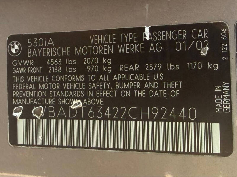 2002 BMW 5 Series 530i