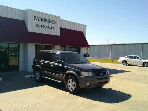 2002 Ford Escape for sale at Fairwinds Auto Sales in Dewitt AR