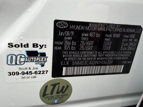 2019 Hyundai Santa Fe SEL 2.4L