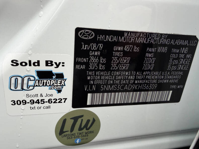 2019 Hyundai Santa Fe SEL 2.4L