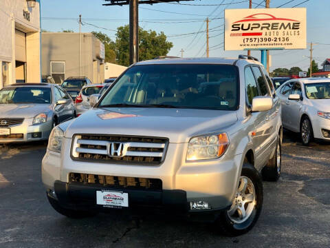 2006 Honda Pilot for sale at Supreme Auto Sales in Chesapeake VA