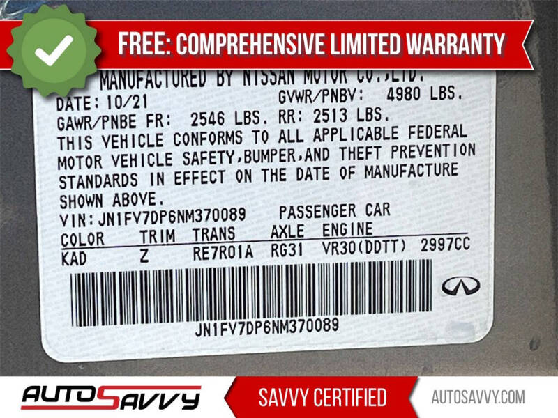 2022 Infiniti Q50 Red Sport 400