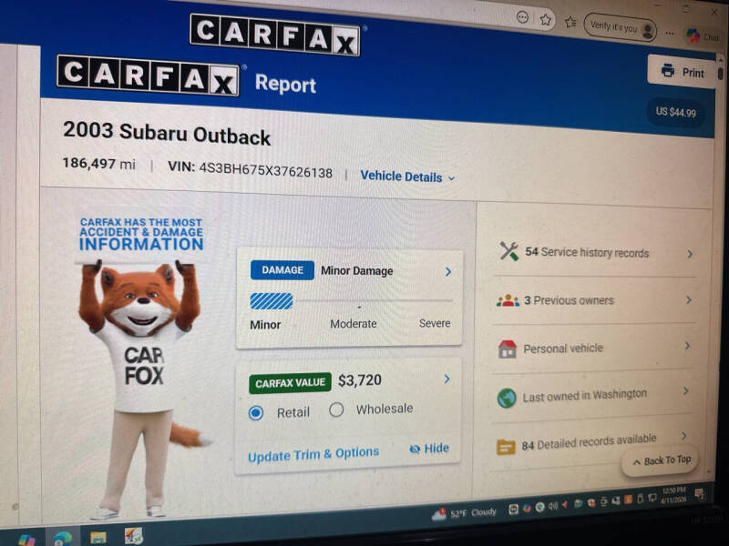 2003 Subaru Outback