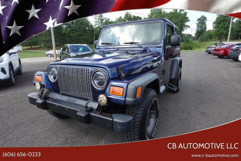 2003 Jeep Wrangler for sale at CB Automotive LLC in Corbin KY