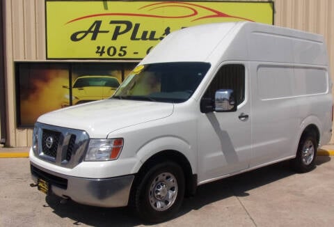 2013 Nissan NV for sale at A Plus Motors in Oklahoma City OK