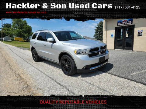 2012 Dodge Durango for sale at Hackler & Son Used Cars in Red Lion PA