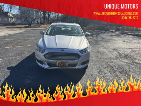 2013 Ford Fusion Hybrid for sale at Unique Motors in Rock Island IL