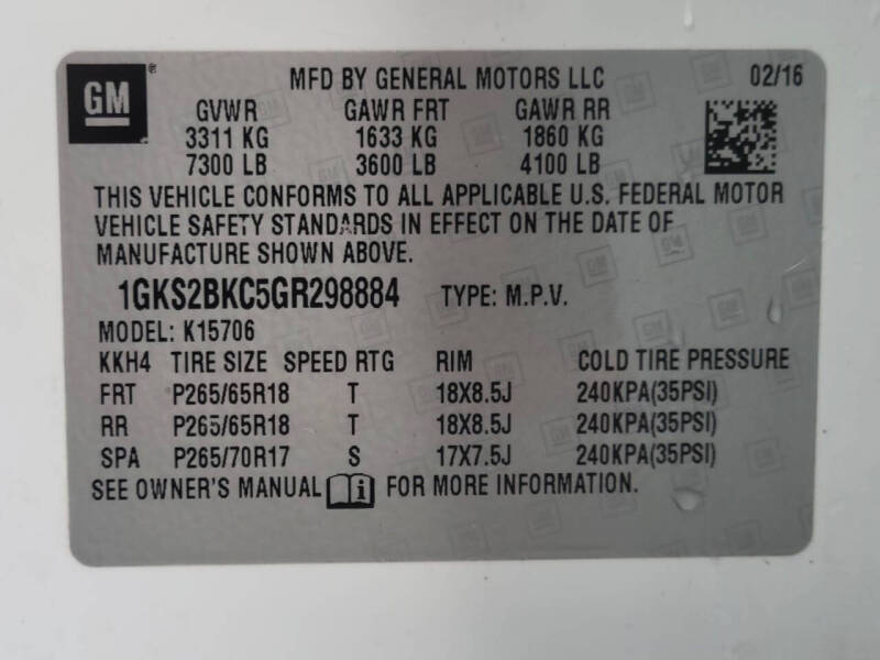 2016 GMC Yukon SLT