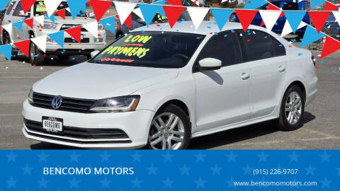 2018 Volkswagen Jetta for sale at BENCOMO MOTORS in El Paso TX