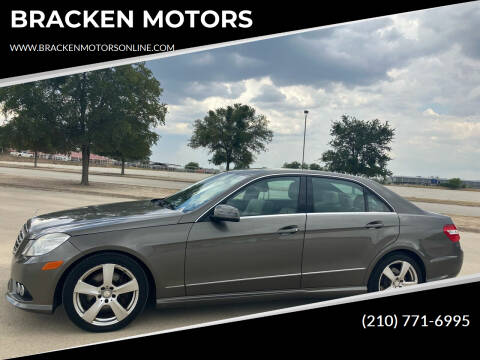 2010 Mercedes-Benz E-Class for sale at BRACKEN MOTORS in San Antonio TX