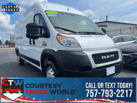 2021 RAM ProMaster for sale at Courtesy Auto Sales in Chesapeake VA