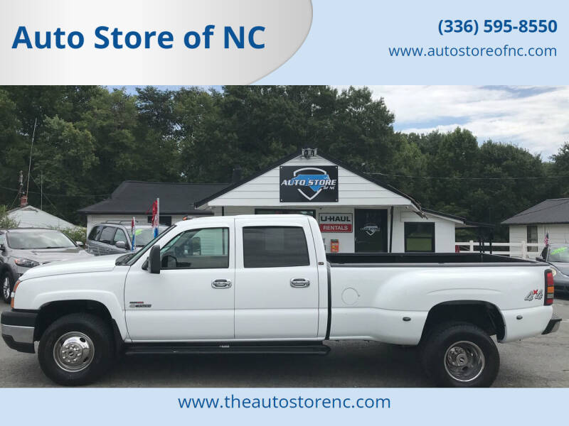 2006 Chevrolet Silverado 3500 for sale at Auto Store of NC - Walnut Cove in Walnut Cove NC