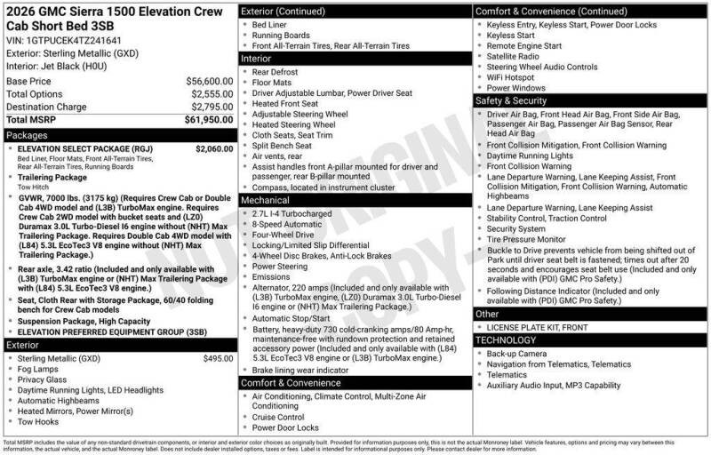 2026 GMC Sierra 1500