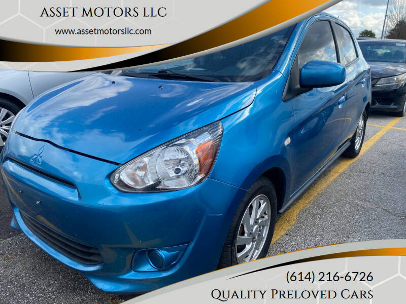 2015 Mitsubishi Mirage for sale at ASSET MOTORS LLC in Westerville OH