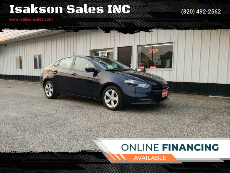 2015 Dodge Dart for sale at Isakson Sales INC in Waite Park MN