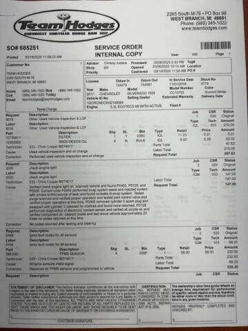 2017 Chevrolet Silverado 1500