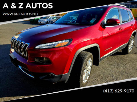 2014 Jeep Cherokee for sale at A & Z AUTOS in Westfield MA