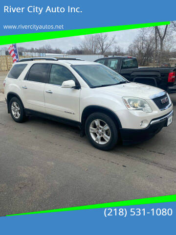 2008 GMC Acadia for sale at River City Auto Inc. in Fergus Falls MN