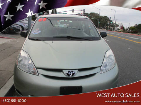2008 Toyota Sienna for sale at West Auto Sales in Belmont CA