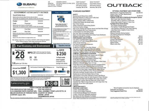 2018 Subaru Outback 2.5i Limited