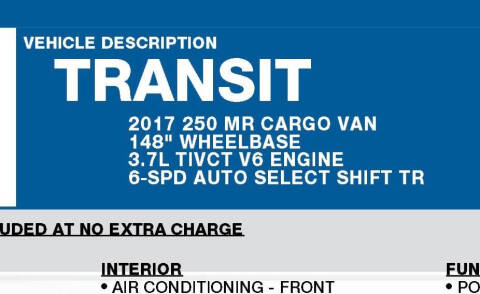 2017 Ford Transit 250