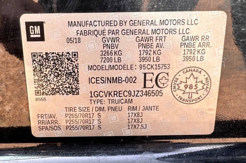 2018 Chevrolet Silverado 1500 LT