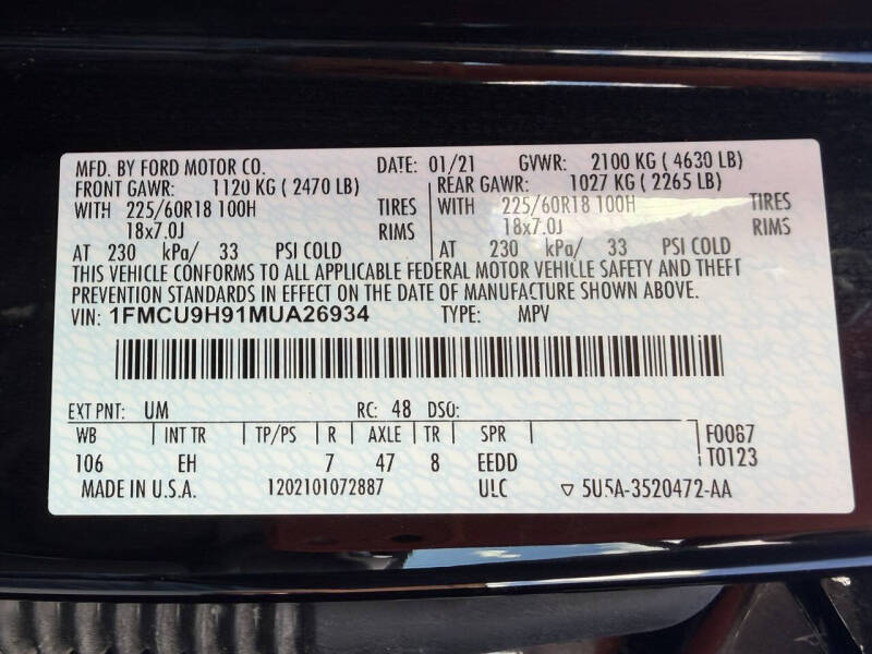 2021 Ford Escape SEL