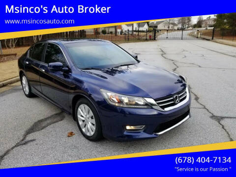 2013 Honda Accord for sale at Msinco's Auto Broker in Snellville GA