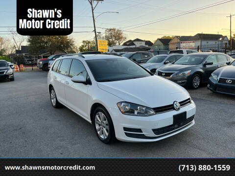 2017 Volkswagen Golf SportWagen for sale at Shawn's Motor Credit in Houston TX