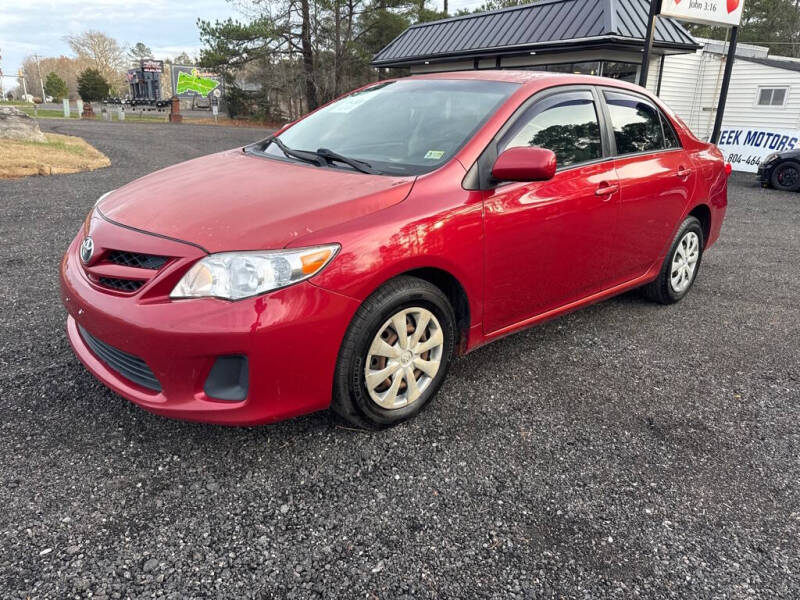 2011 Toyota Corolla for sale at MEEK MOTORS in Powhatan VA